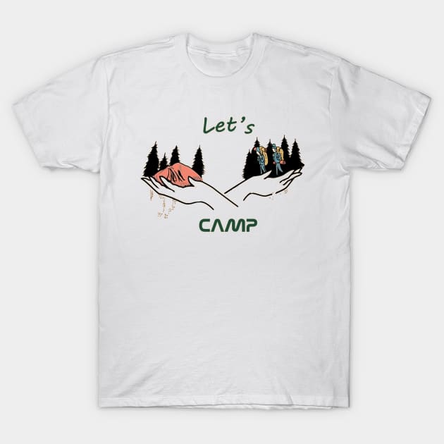 let's camp T-Shirt by stockiodsgn